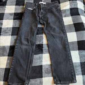 Hollister Men's Dark Gray / BLACK Slim Straight Jeans size 26 X 28